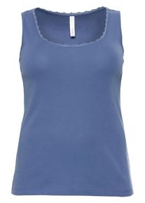 sheego Casual, Damen Tanktop, Rauchblau