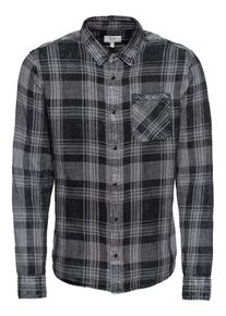 Q/S Designed By, Herren - Hemden 'Hemd', Grau / Schwarz