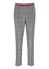 Heine, Damen Hose, Grau / Schwarz