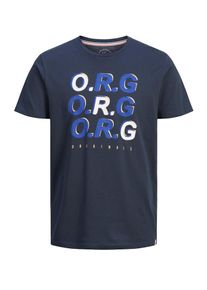 Jack & Jones JACK & JONES, Herren Shirt, Blau / Nachtblau / Gelb / Weiß