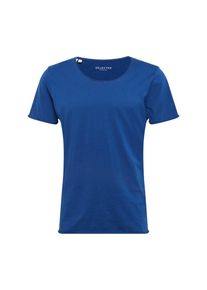 Selected Homme, Herren Shirt 'NEWMERCE SS O-NECK TEE W NOOS', Navy