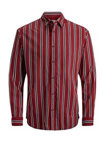 Jack & Jones JACK & JONES, Herren Hemd, Blutrot / Schwarz / Wei&szlig;