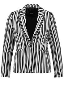 Taifun, Damen Blazer, Schwarz / Wei&szlig;