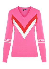 J. Lindeberg J.Lindeberg, Damen Pullover 'W Celena', Pink / Rot / Weiß
