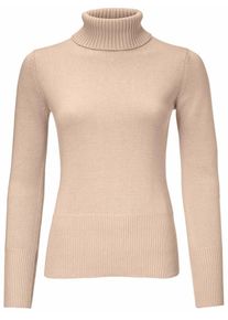 Heine, Damen Rollkragenpullover, Sand