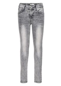 name it, M&auml;dchen Skinny Fit Jeans 'nittika', Grau / Grey Denim