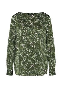 Banana Republic, Damen Bluse 'LS PERFECT', Dunkelgrün / Naturweiß