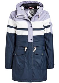 Khujo, Damen Mantel ' SOUANNA ', Rauchblau / Dunkelblau / Schwarz / Weiß
