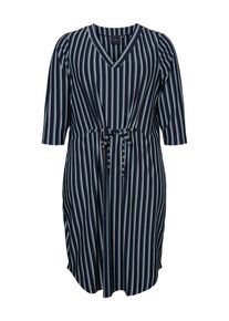 JUNAROSE, Damen Kleid, Nachtblau / Hellblau / Weiß
