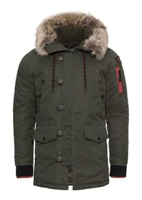 Funky Buddha, Herren Parka 'JACKETS', Khaki