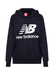 New Balance, Damen Sweatshirt 'ESSENTIALS PULLOVER ', Schwarz / Wei&szlig;