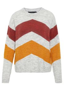 V&eacute;ro Moda VERO MODA, Damen Strickpullover, Gelbmeliert / Graumeliert / Rotmeliert