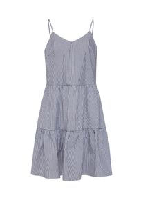 Véro Moda VERO MODA, Damen Kleid 'VMJANE ABK SINGLET DRESS', Nachtblau / Weiß