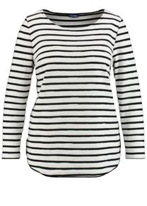 SAMOON, Damen T-Shirt, Schwarz / Weiß