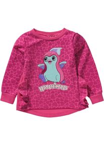 HATCHIMALS, M&auml;dchen Sweatshirt, Hellblau / Pink / Rosa / Rotviolett