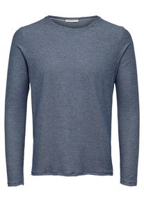Selected Homme, Herren Strickpullover, Rauchblau