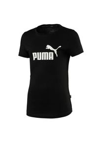 Puma, M&auml;dchen T-Shirt 'Essentials', Schwarz / Wei&szlig;