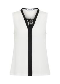 ABOUT YOU, Damen Bluse 'Marika', Schwarz / Weiß