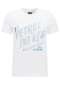 PETROL INDUSTRIES, Herren T-Shirt, Hellblau / Weiß