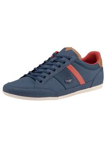 Lacoste, Herren Sneaker 'Chaymon 318 2 CAM', Taubenblau / Orangerot