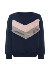 name it, M&auml;dchen Sweatshirt, Beige / Navy / Altrosa