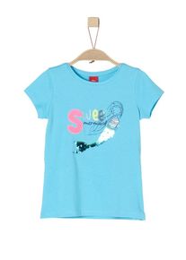 s.Oliver Junior, M&auml;dchen Mermaid-Shirt, Aqua / Mischfarben