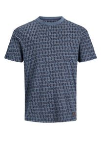 Jack & Jones JACK & JONES, Herren T-Shirt, Rauchblau / Schwarz