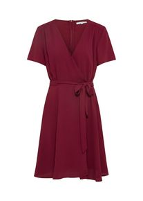 mint&berry Mint&berry, Damen Cocktailkleid in Wickeloptik, Weinrot