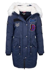 Dry Laundry Japan Dry Laundry, Damen Parka, Blau