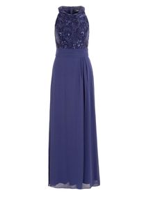 s.Oliver BLACK LABEL, Damen Abendkleid, Indigo