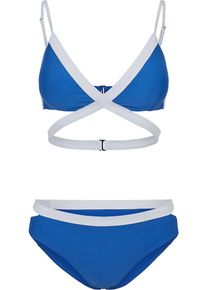 Urban Classics, Damen Bikini, Blau / Weiß