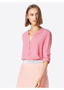 Zwillingsherz, Damen Bluse 'Anker', Pink / Silber
