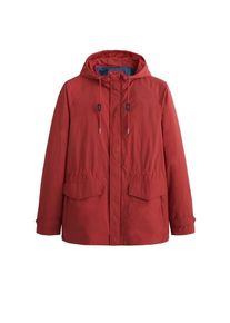 Mango Man, Herren Parka 'Kondo', Pastellrot