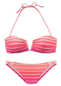 Venice Beach, Damen Bandeau-Bikini, Pink