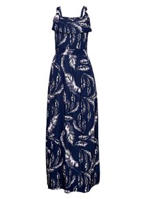 Q/S Designed By, Damen Maxikleid, Dunkelblau
