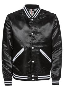 Jack & Jones JACK & JONES, Herren Bomberjacke 'JORPLAZA BOMBER', Schwarz