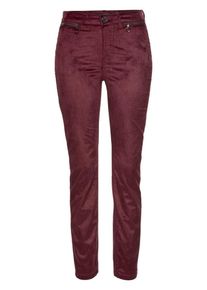 MAC, Damen Jeans 'Slim Velvet', Burgunder