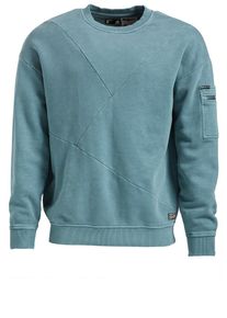 Khujo, Herren Sweatshirt 'TANGENT', Taubenblau