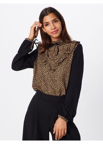 Liu Jo JEANS, Damen Bluse 'TUNICA ZADING', Hellbraun / Schwarz