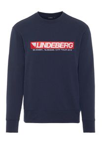 J. Lindeberg J.Lindeberg, Herren Sweatshirt 'Hurl', Navy / Rot / Weiß