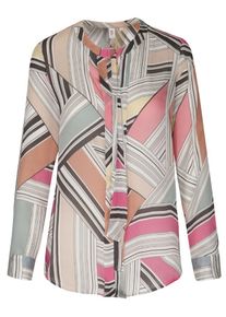 Seidensticker, Damen Schluppenbluse 'Schwarze Rose', Creme / Anthrazit / Pink / Wei&szlig;