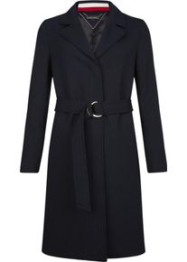 Tommy Hilfiger, Damen Mantel 'CARLY VISCOSE BLEND COAT', Nachtblau
