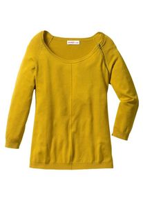 sheego Casual, Damen Pullover, Senf