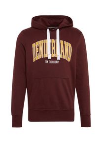 Tom Tailor Denim, Herren Hoodie, Gelb / Bordeaux / Weiß