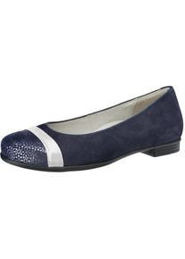 Waldläufer WALDLÄUFER, Damen Ballerinas 'Hamiki', Navy / Weiß