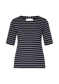 Véro Moda VERO MODA, Damen Shirt 'VMHANNE', Nachtblau / Weiß