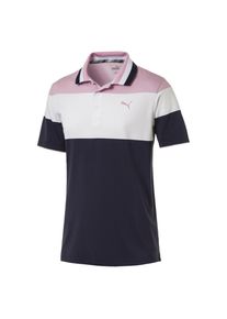 Puma, Herren Polo, Kobaltblau / Altrosa / Weiß