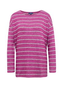 Tom Tailor, Damen Shirt, Graumeliert / Pinkmeliert