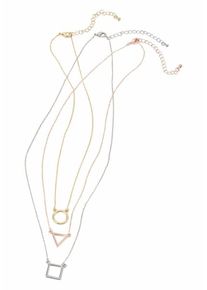 J. JAYZ, Damen Ketten-Set, Gold / Silber