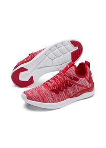 Puma, Herren Sneaker 'Ignite Flash Evoknit', Feuerrot / Wei&szlig;